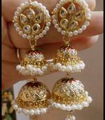 Gold Kundan Earrings