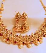 Gold Polki Laxmi Necklace Sets
