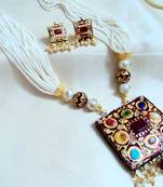 Multicolor Pearl Necklace Sets