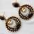Antique Golden Blue N White Pearls Hangings In Antique Style
