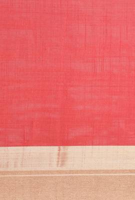 CLASSICATE from the house of The Chennai Silks Women's Coral Dupion Silk Saree Wlth Blouse 4