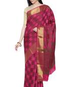 CLASSICATE from the house of The Chennai Silks Women's Pink Dupion Silk Saree Wlth Blouse