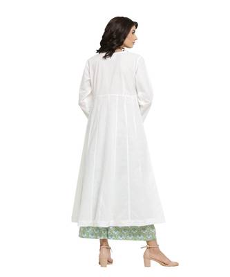 Whitekalidaar Kurta With Greenblue Palazzo 2