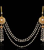 Ethnic Indian Bollywood Jewelry Set Pearl Polki Waist Band