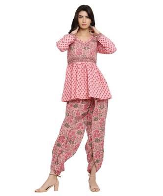Peplum Top With Dhoti 1