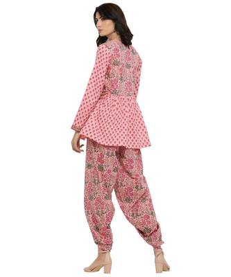Peplum Top With Dhoti 2