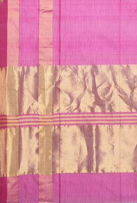 CLASSICATE from the house of The Chennai Silks Women's Multicolor Kora Silk Saree Wlth Blouse 4