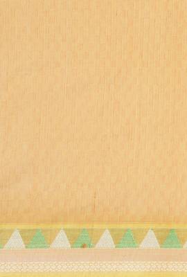 CLASSICATE from the house of The Chennai Silks Women's Yellow Coimbatore Cotton Saree Wlth Blouse 4