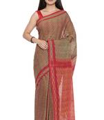 CLASSICATE from the house of The Chennai Silks Women's Multicolor Pochampalli Cotton Saree Wlth Blouse