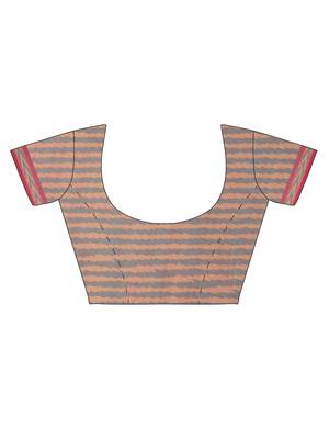 CLASSICATE from the house of The Chennai Silks Women's Multicolor Pochampalli Cotton Saree Wlth Blouse 5