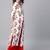 Off-White floral print Front & Side Slit Kurta