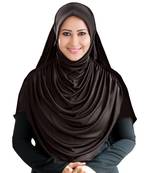 Mehar Hijab's Modest Women's Long Hijab iCRA Feel Good Fabric FAEEZAH HIJAB Formal Grey-Xl