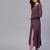 Purple Embroidered Angrakha Kurta