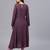 Purple Embroidered Angrakha Kurta