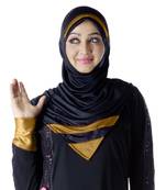 Rifah Hijab Black-Gold-Xl