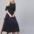 Navy Cold Shoulder Dress