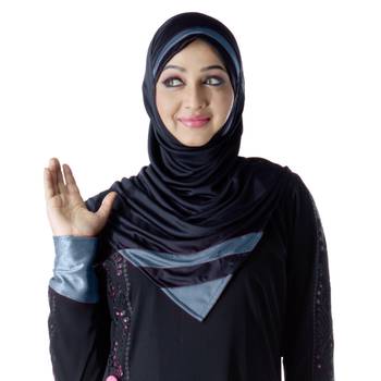 Rifah Hijab Black-Grey-Xl 1