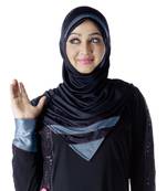 Rifah Hijab Black-Grey-Xl