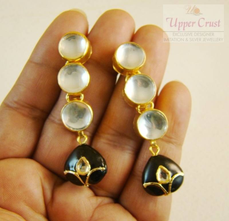 Black Kundan Gold Plated Necklace Uppercrust Jewellery