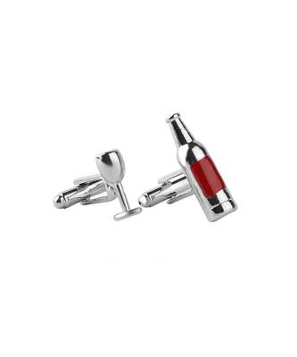Red Wine & Glass Cufflinks 1