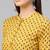 Yellow & Navy Booti Gathered Waist Dress