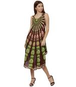 Multicolor Plain Rayon Long Kurtis