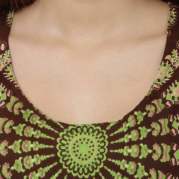 Multicolor Plain Rayon Long Kurtis 5