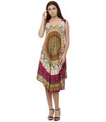 Multicolor Plain Rayon Long Kurtis