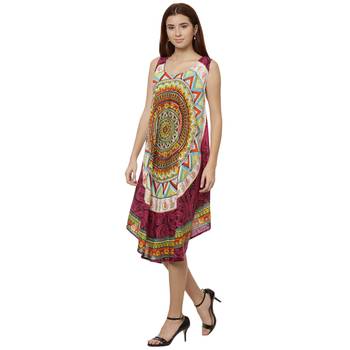 Multicolor Plain Rayon Long Kurtis 2