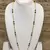Gold Plated White Pearls Style Pendant Mangalsutra Black Mani Beads Single Line Layer Long Chain