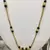 Gold Plated White Pearls Style Pendant Mangalsutra Black Mani Beads Single Line Layer Long Chain