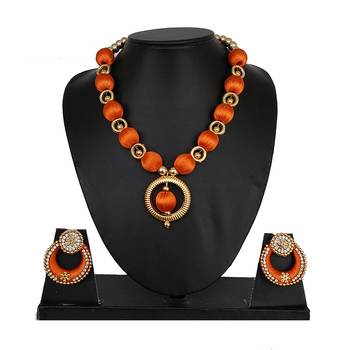 Orange designer-jewellery 1
