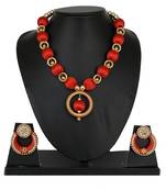 Red designer-jewellery