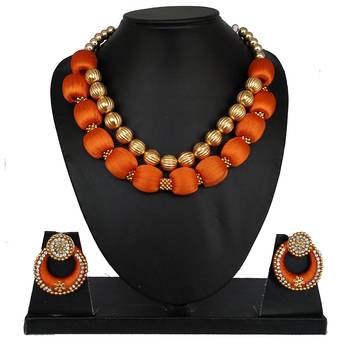 Orange designer-jewellery 1