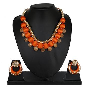 Orange designer-jewellery 1