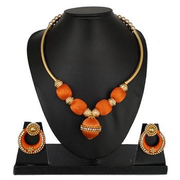 Orange designer-jewellery 1