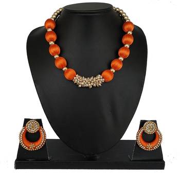 Orange designer-jewellery 1