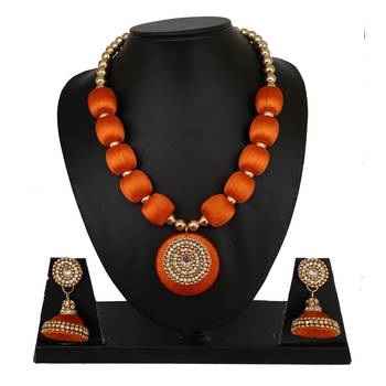 Orange designer-jewellery 1