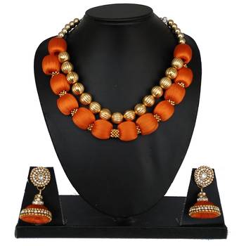 Orange designer-jewellery 1