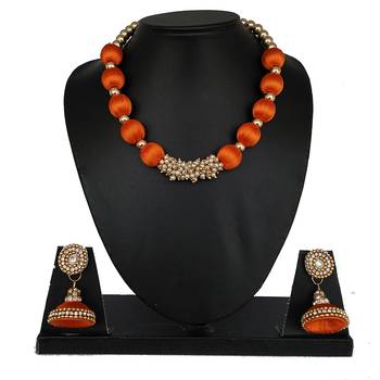 Orange designer-jewellery 1