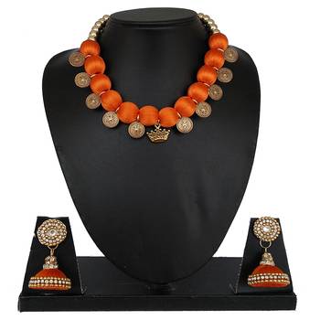 Orange designer-jewellery 1