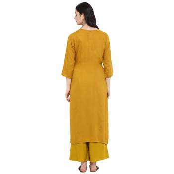 Green Color Digital Print straight Rayon kurta 3