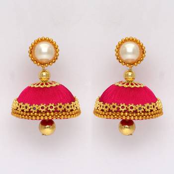 Pink Jhumkas 1