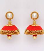 Red jhumkas