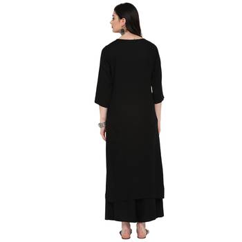 Grey Color Digital Print straight Rayon kurta 3