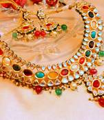 Multicolor Kundan Necklace Sets
