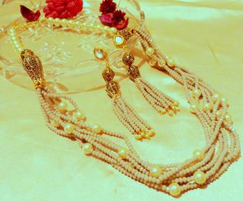 Grey Kundan Necklace Sets 1