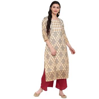 Multi Color Digital Print Straight Chanderi Kurta 2