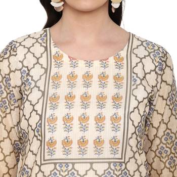 Multi Color Digital Print Straight Chanderi Kurta 5