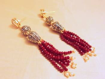 Maroon Kundan Markesh Necklace Sets 3